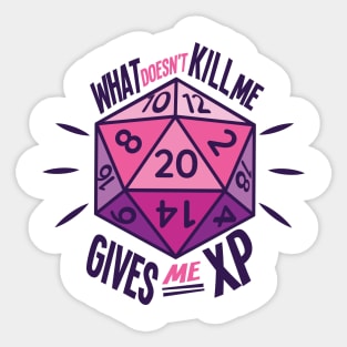 ROLE PLAYING DICE QUOTE Sticker